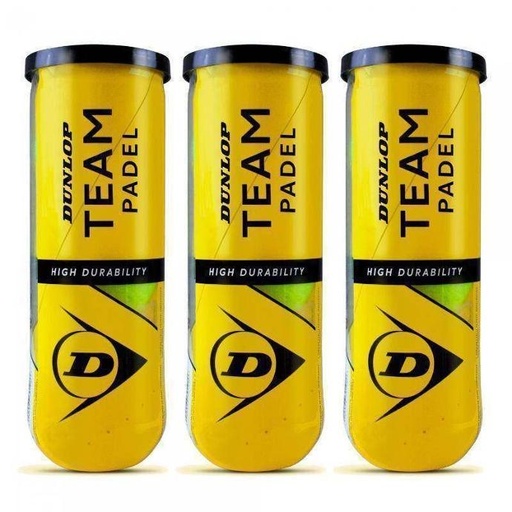 Dunlop Team Padel - Pack de 3 tubes