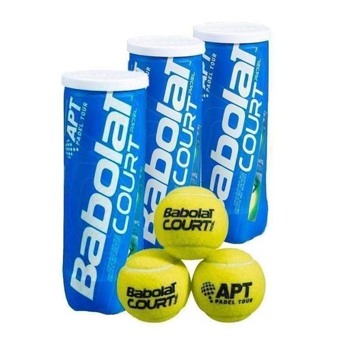 Babolat Court Padel - Pack de 3 tubes