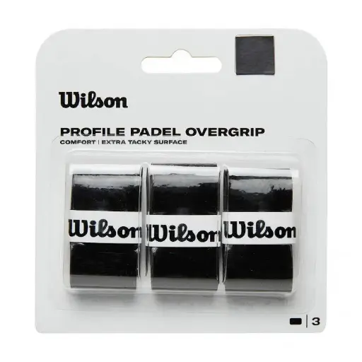 Wilson Profile Padel Noir - 3 Overgrips