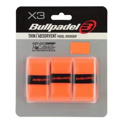 Bullpadel 3 Overgrips Orange GB1705 Senso Perforé