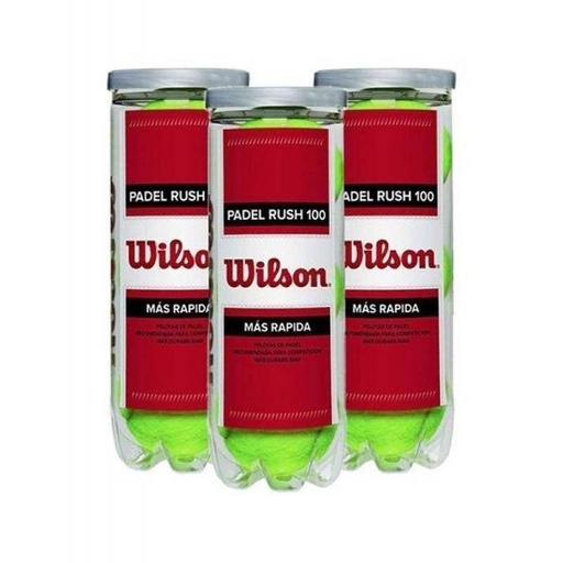 Wilson Rush 100 - Pack de 3 tubes