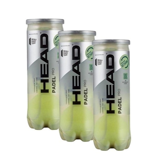 Head Padel Pro - Pack de 3 tubes