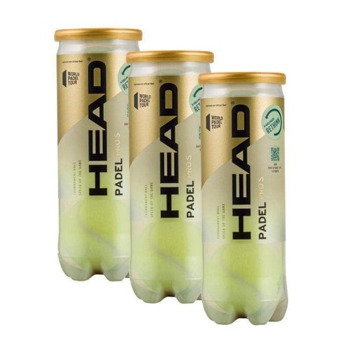 Head Padel Pro S - Pack de 3 tubes